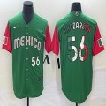 2023 World Cup Mexico #56 Randy Arozarena green red majestic baseball jerseys 06