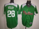 Philadelphia Phillies 26 Chase UTLEY green jerseys