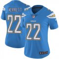 Women Chargers #22 Jason Verrett Nike skyblue Color Rush Limited Jersey