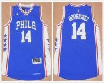 Philadelphia 76ers #14 Sergio Rodriguez blue NBA Jersey