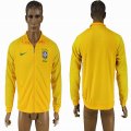 2016 Brazil yellow soccer jacket