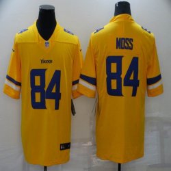 Nike Minnesota Vikings #84 Randy Moss Yellow Color Rush Limited Jersey-BD