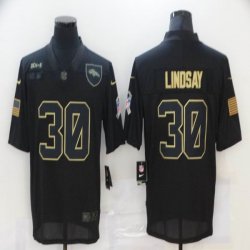 Nike Denver Broncos #30 Phillip Lindsay black Salute To Service Limited Jersey-BD