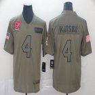 Houston Texans #4 Deshaun Watson Nike Camo 2019 Salute to Service Limited Jersey