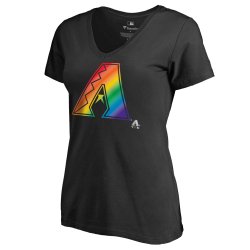 Women\'s Arizona Diamondbacks Fanatics Branded Pride Black T-Shirt