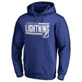 Men's Tampa Bay Lightning Fanatics Branded Royal Iconic Collection On Side Stripe Pullover Hoodie