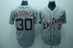 Detroit Tigers 30 Magglio Ordonez grey mlb jersey