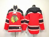 Chicago Blackhawks blank Red NHL Hooded Sweatshirt