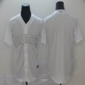 San Diego Padres blank white majestic baseball jerseys Nickname version