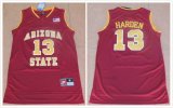 James Harden red high-school basketball jersey