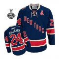 2014 stanley cup Ryan Callahan Jersey 24 Dark Blue New York Rangers Jerseys