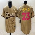 Nike San Diego Padres #23 Fernando Tatis Jr beige majestic mlb Jerseys Joint name 01