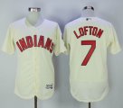 Cleveland Indians #7 Kenny Lofton beige Flexbase Authentic Collection Jersey