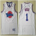 Youth Bugs Bunny #1 Tune Squad white Basketball Jersey-TY