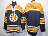 Reebok Boston Bruins blank Black nhl Hooded Sweatshirt