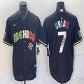 2023 World Cup Mexico #7 Julio Urias black majestic baseball jerseys 228