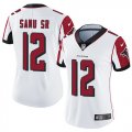 Women Nike Atlanta Falcons #12 Mohamed Sanu SR white color Rush Limited Jersey