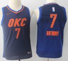 Youth Nike Oklahoma City Thunder #7 Carmelo Anthony blue fashion NBA Jersey-MHD