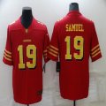 Nike 49ers #19 Deebo Samuel red Color Rush Limited Jersey -BD