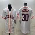 Nike Houston Astros #30 Kyle Tucker white baseball jerseys -BD