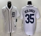 Nike Detroit Tigers #35 Justin Verlander white Majestic baseball jerseys