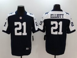 Dallas Cowboys #21 Ezekiel Elliott Nike White blue Color Rush Limited Jersey