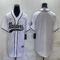 Nike Oakland Raiders blank white baseball jerseys Joint name-BD