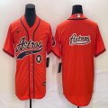 Nike Houston Astros blank orange majestic baseball jerseys big logo Joint name -BD 03