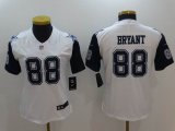 Women Dallas Cowboys Dez Bryant 88# Nike White Color Rush Limited Jersey