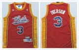 Philadelphia 76ers 3# Allen Iverson throwback red yellow nba jerseys