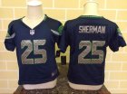 Nike Seattle Seahawks #25 Richard Sherman Game Blue Children NFL Jerseys