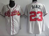 Atlanta Braves 23# Diaz grey MLB Jersey