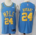 Nike Los Angeles Lakers #24 Kobe Bryant blue player basketball jersey