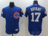 2017 Chicago Cubs #17 Kris Bryant blue Flexbase Authentic Collection Jersey