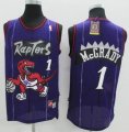 Toronto Raptors #1 Tracy McGrady purple nike NBA jersey-LT