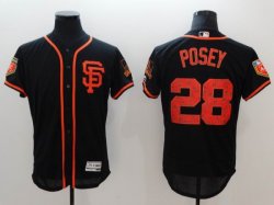 San Francisco Giants 28 Buster Posey black Flexbase Authentic Collection Jersey