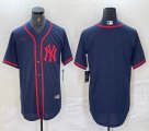 Nike New York Yankees blank blue MLB baseball Jersey Joint name -BD 30