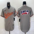 Nike Baltimore Orioles blank grey MLB Baseball jerseys-BD 02