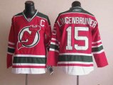 New Jersey Devils #15 Jamie Langenbrunner Red Green NHL Jerseys C Patch