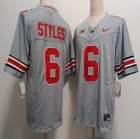 Ohio State Buckeyes #6 Sonny Styles gray NCAA football jerseys