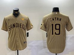 Nike San Diego Padres #19 Tony Gwynn light green baseball MLB jersey-BD 01