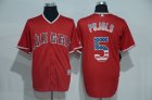 Los Angeles Angels #5 Albert Pujols USA flag Red MLB Jersey