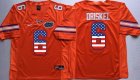 Nike Florida Gators Jeff Driskel 6 Orange USA Flag College Football Jersey