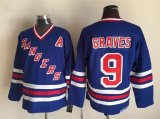 Adam Graves Jersey 9# blue CCM A patch New York Rangers Jerseys