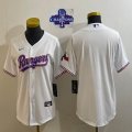 2023 Champions Women Nike Texas Rangers blank white majestic baseball jerseys