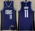 Jordan logo Dallas Mavericks #11 Irving Dark blue nba jerseys -HL