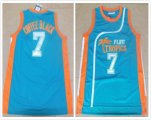 2015 Flint Tropics #7 Coffee Black skyblue basketball Jersey