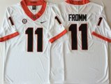 Georgia Bulldogs 11 Jake Fromm white College Football Color Rush Limited Jersey