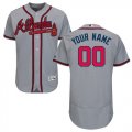 Custom Atlanta Braves gray Flexbase Authentic Collection Jersey