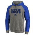 Men's Tampa Bay Lightning Fanatics Branded Heathered Gray Hometown Collection Tri-Blend Raglan Hoodie